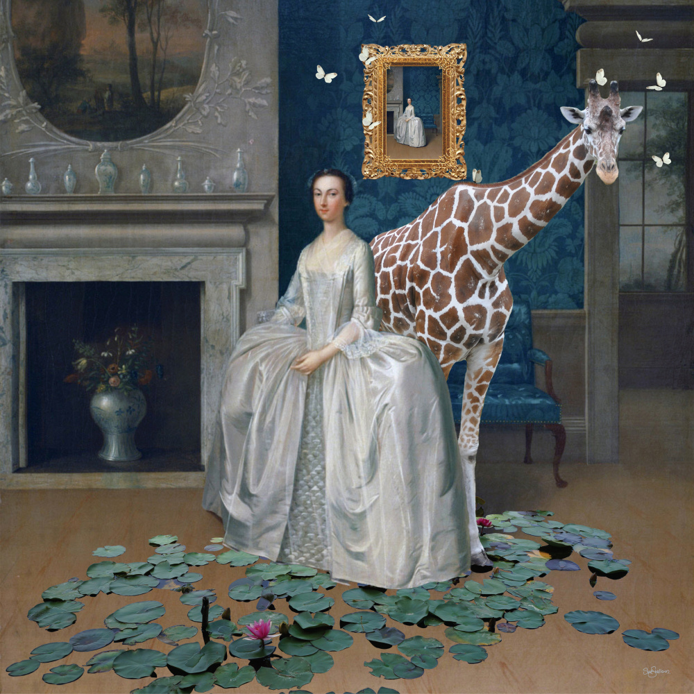 Lady Penelope brings her Giraffe to Dinner von Sue Skellern