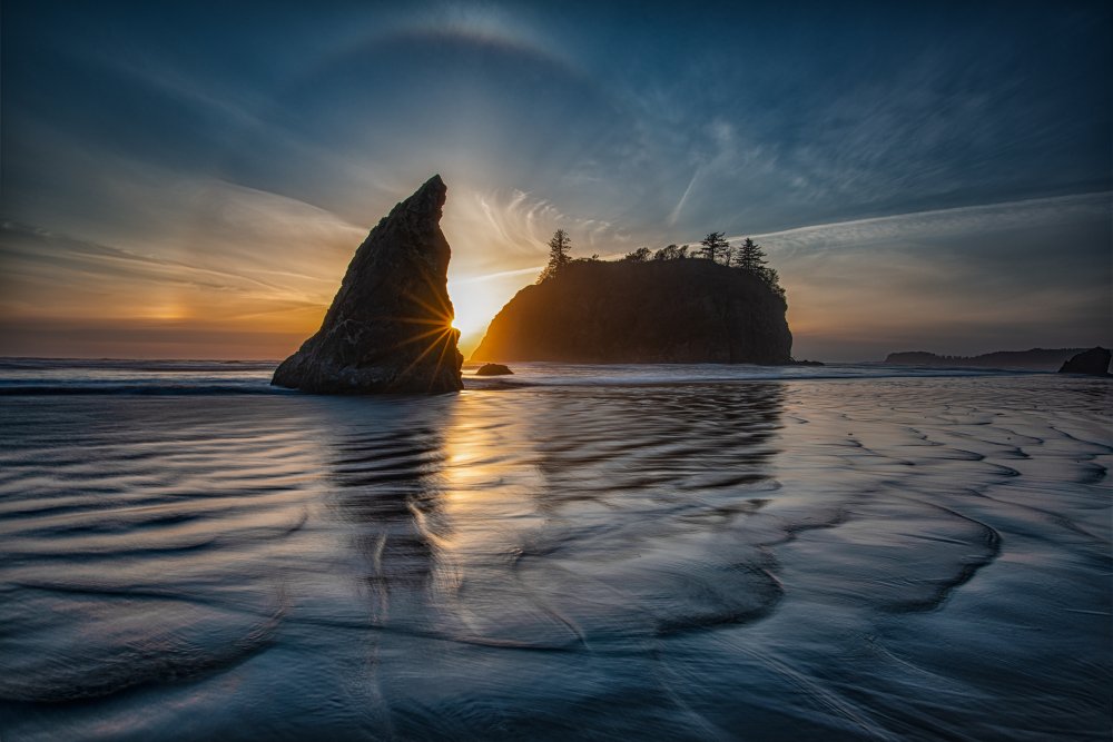 Sunset at Ruby Beach von Sunny Ding