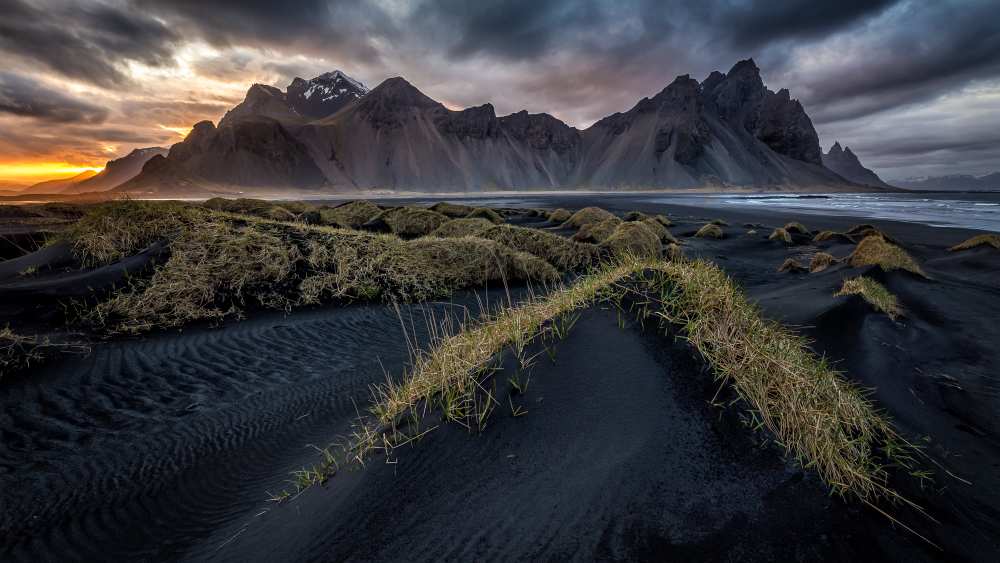 Vestrahorn sunset von Sus Bogaerts