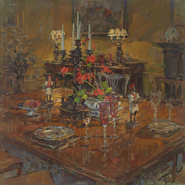 Dining Room with Geraniums von Susan  Ryder