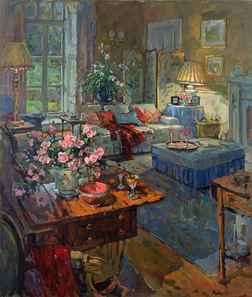 Drawing Room - Winter Afternoon von Susan  Ryder