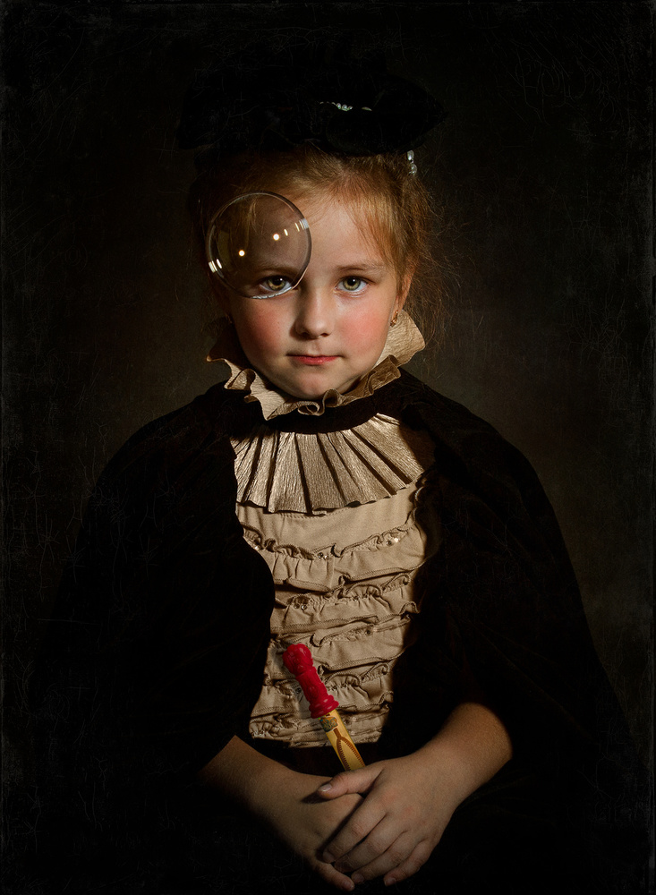 Portrait with Bubble von Svetlana Melik-Nubarova