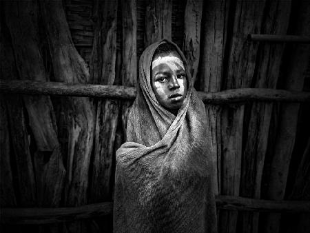 African boy from the Caro tribe, Ethiopia