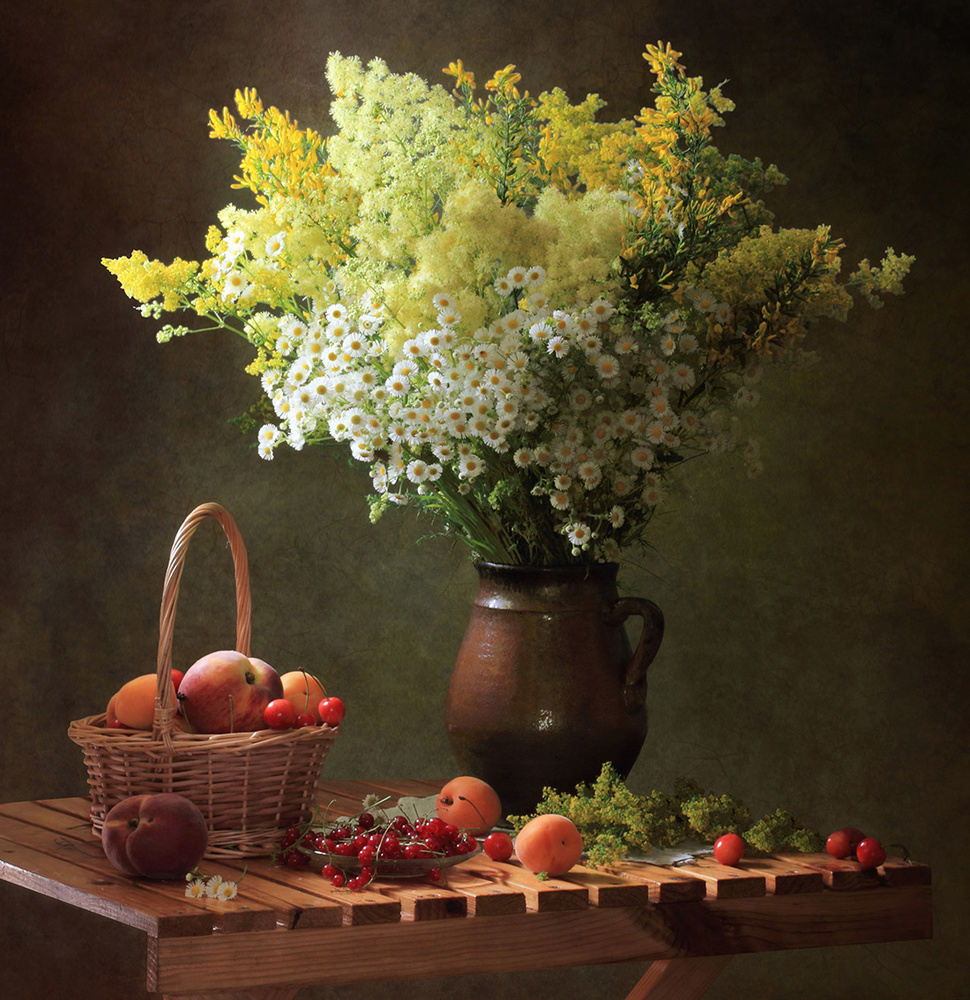 Summer still life with meadow flowers von Tatyana Skorokhod