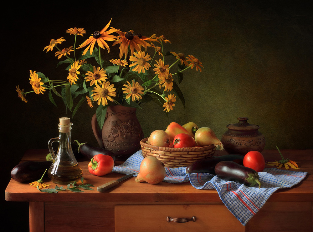 Still life with vegetables von Tatyana Skorokhod