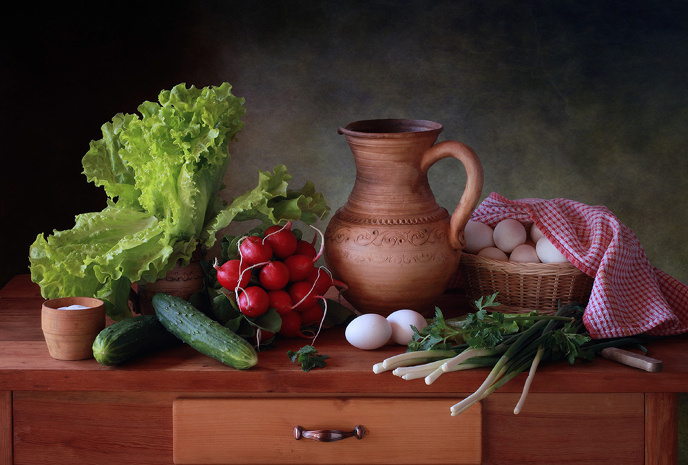 Still life with vegetables von Tatyana Skorokhod