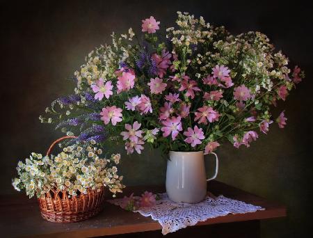 Still life with meadow flowers