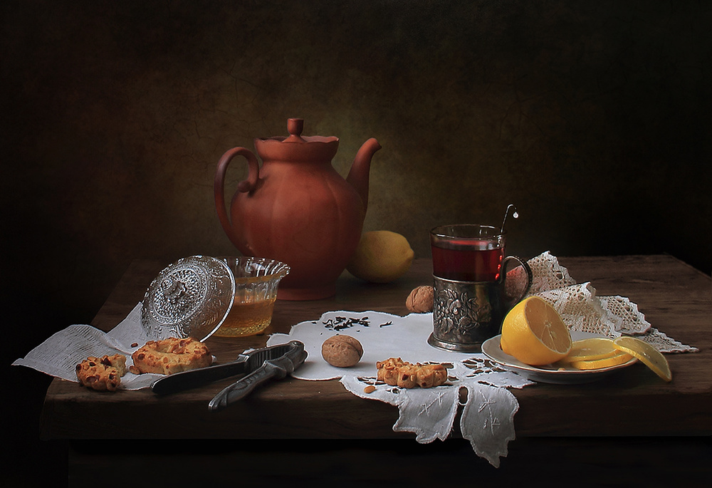 Tea with honey von Tatyana Skorokhod