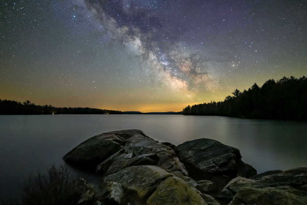 Milky Way in Spring von Tengyu Cai