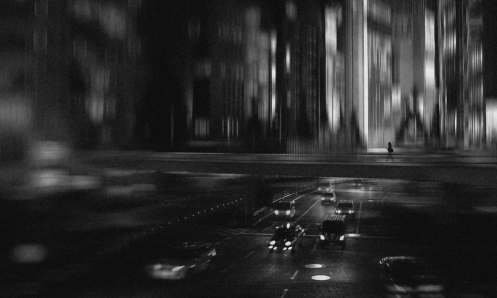 Night street... von Teruhiko Tsuchida