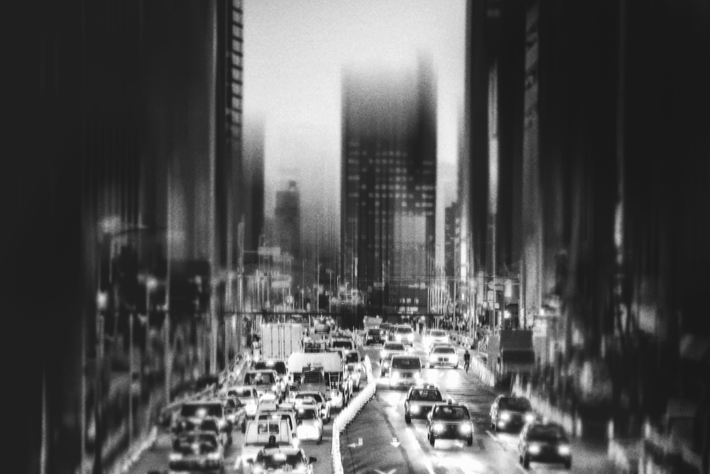 city, evening... von Teruhiko Tsuchida