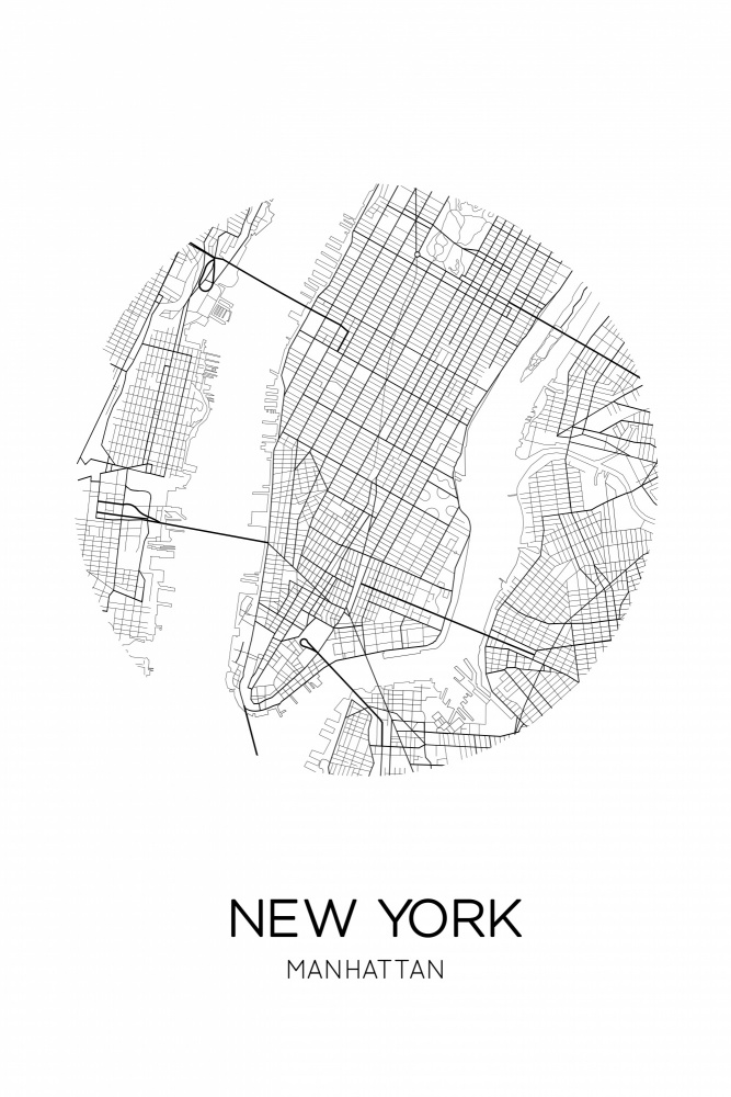 NEW YORK Circle von THE MIUUS STUDIO