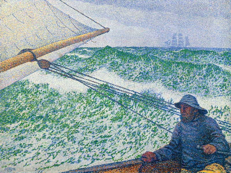 Der Mann am Ruder von Theo van Rysselberghe