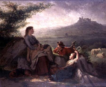 The Shepherd's Family von Théodore Gérard