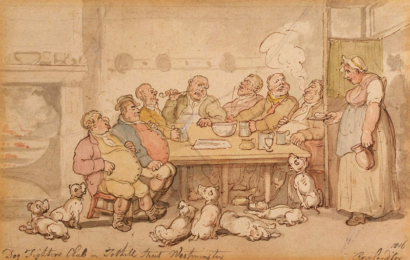 Hundekampf-Club von Thomas Rowlandson