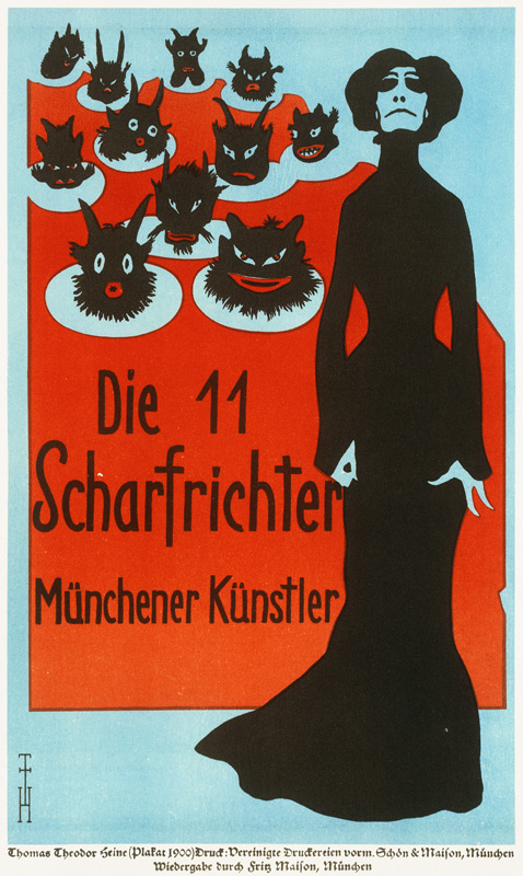 Die 11 Scharfrichter / Münchener Künstler von Thomas Theodor Heine