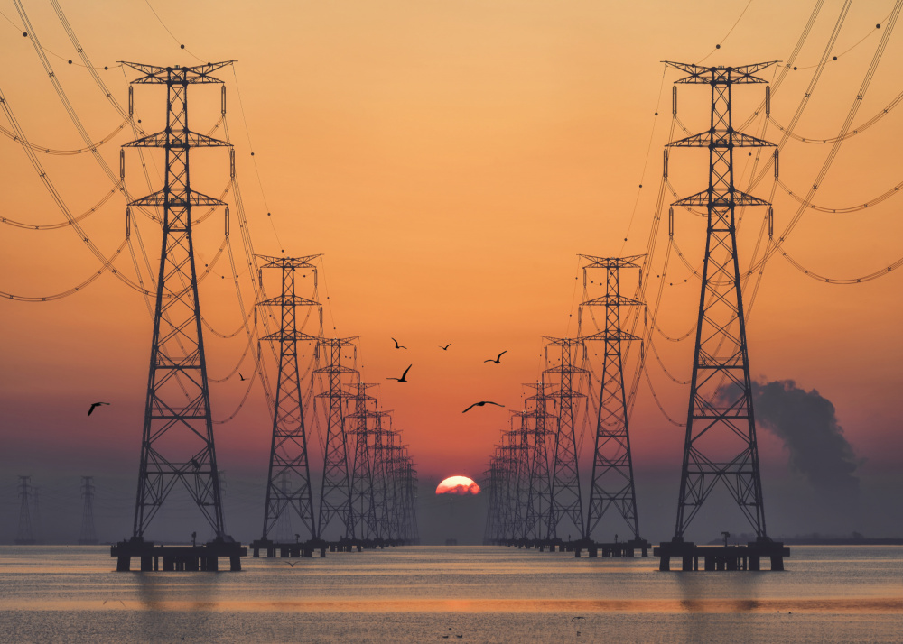 Sunrise on Sihwa lake von Tiger Seo