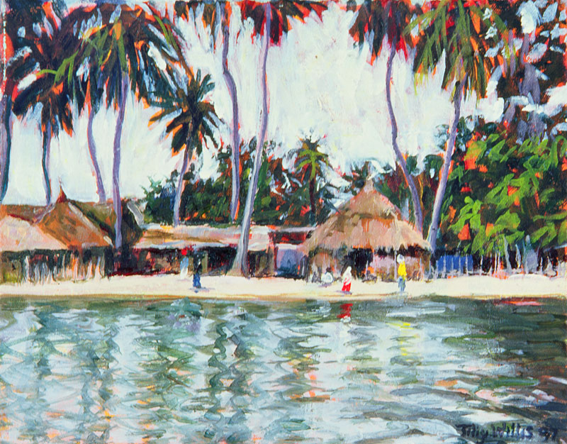 Karaban, Senegal, 1997 (oil on canvas)  von Tilly  Willis