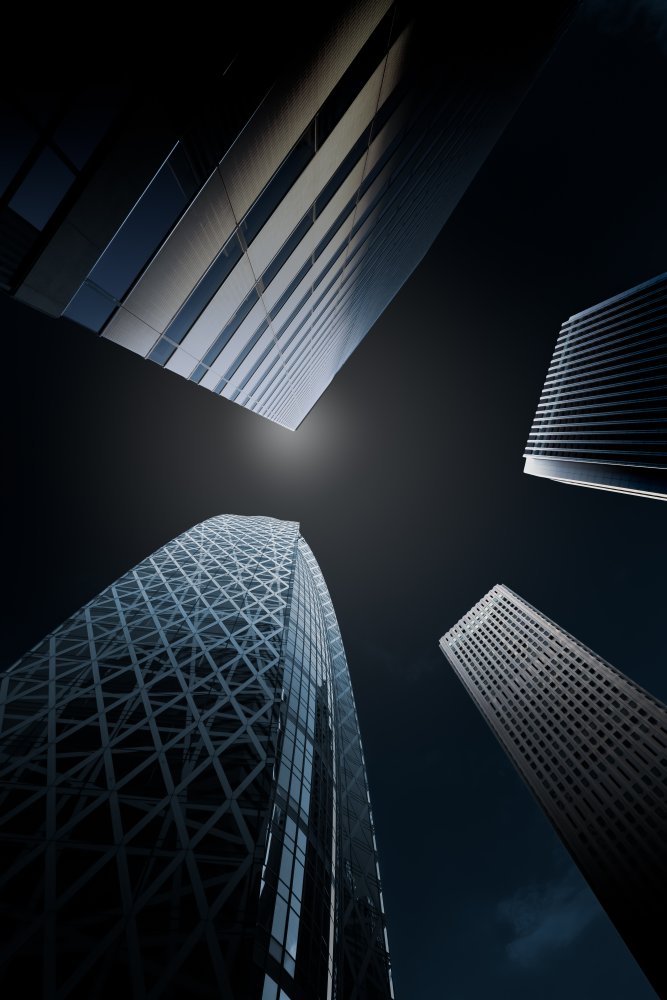 Moonlit skyscrapers von Tomoki Kawano