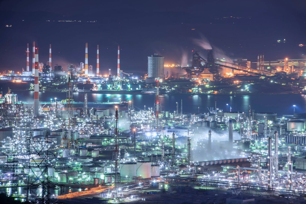 Mizushima Industrial complex von Tomoshi Hara