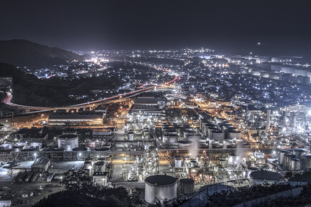 birds-eye view at techno-scape von Tomoshi Hara