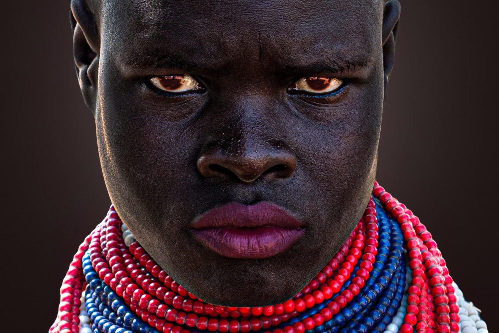 Turmi girl in the Omo valley (Ethiopia) von Toni De Groof