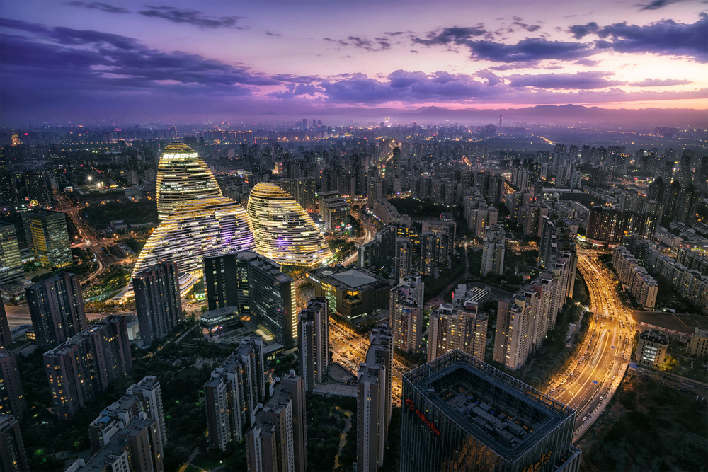 Nightscape of Beijing von Tony Wang