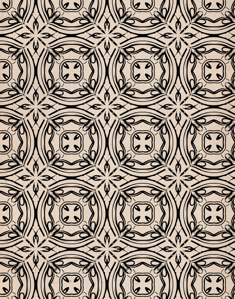 Beige and Black Tile Pattern von Treechild