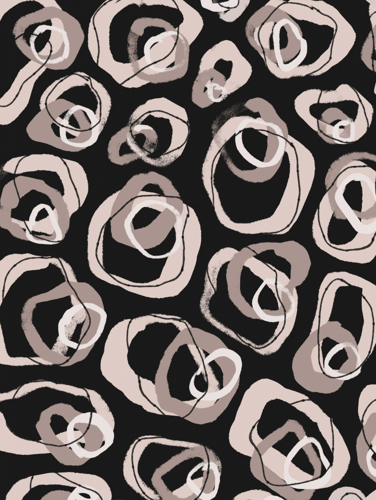 Beige Rings Pattern von Treechild