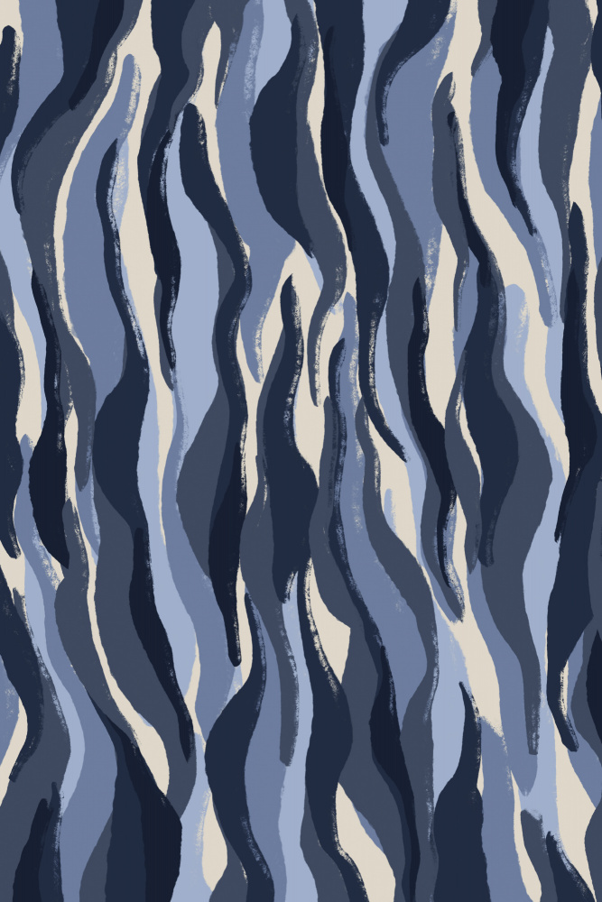 Blue Tiger Pattern von Treechild