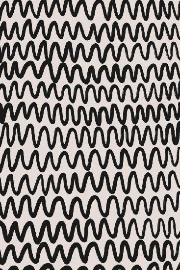 Thin Black Waves Pattern