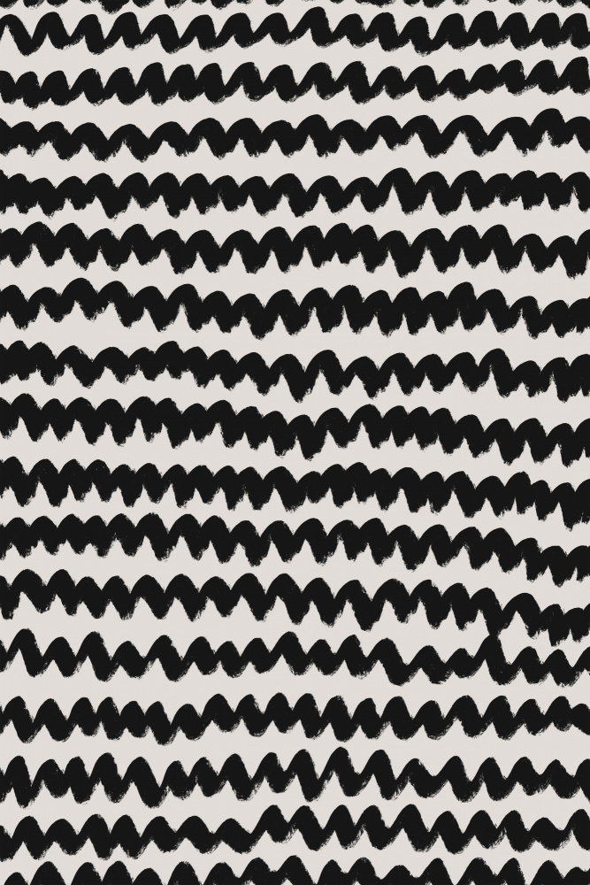 Simple Black ZigZag Pattern von Treechild