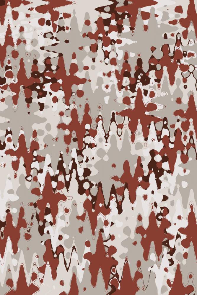 Liquid Beige Brown Pattern von Treechild