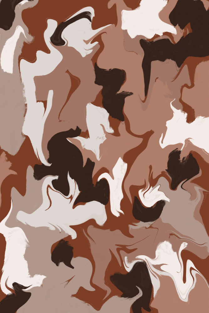 Liquid Earthy Strokes Pattern von Treechild