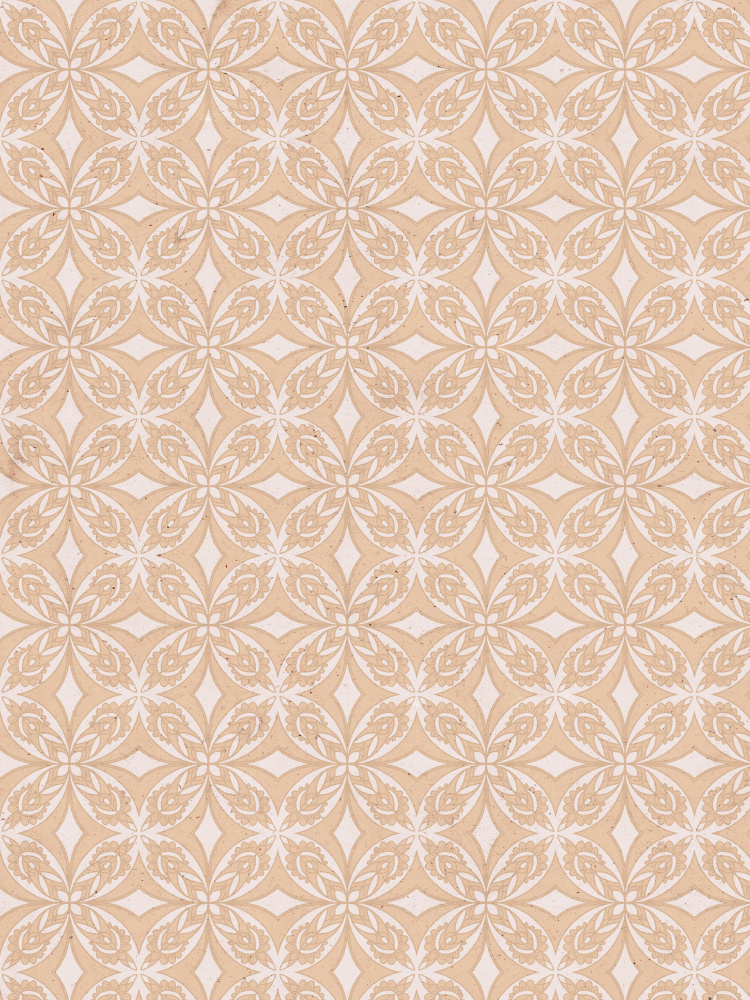 Geometric Beige Tile Pattern von Treechild