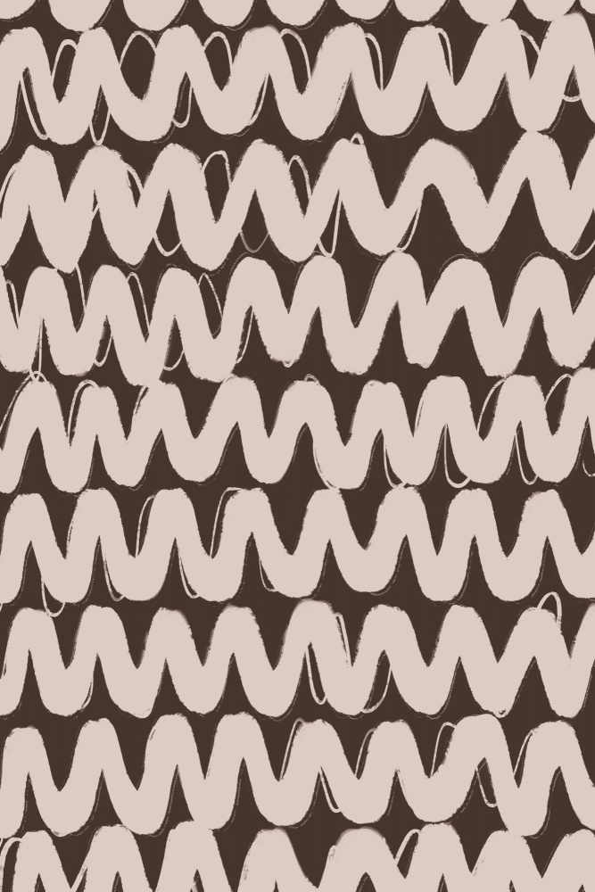 Big Beige ZigZag Pattern von Treechild