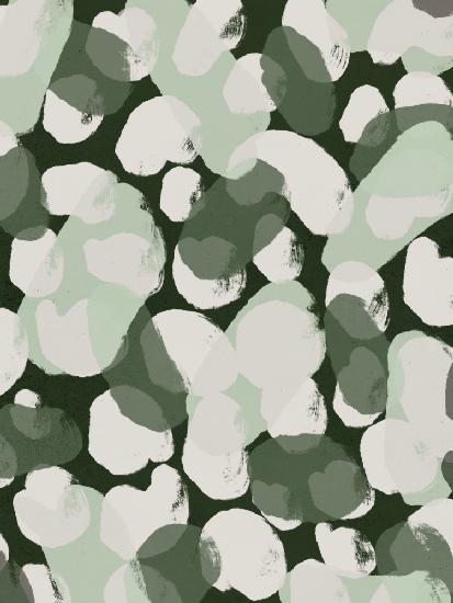 Green Round Strokes Pattern