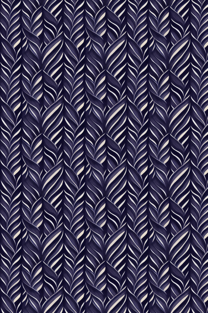 Indigo Blue Pattern von Treechild