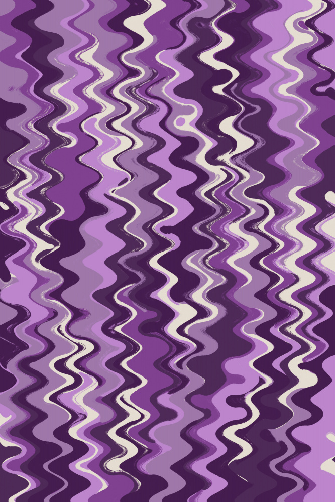 Purple Wavey Pattern von Treechild