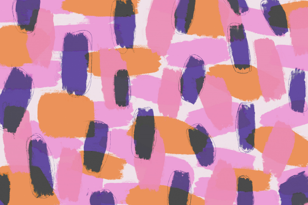 Layered Purple Strokes Pattern von Treechild