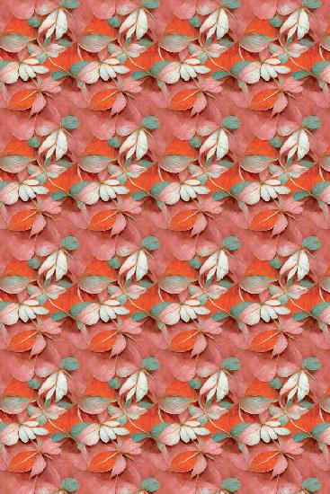 Orange Floral Pattern