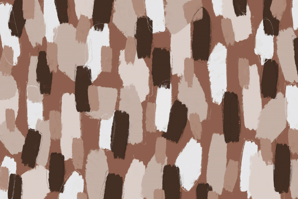 Pastel Brush Strokes Pattern Square von Treechild