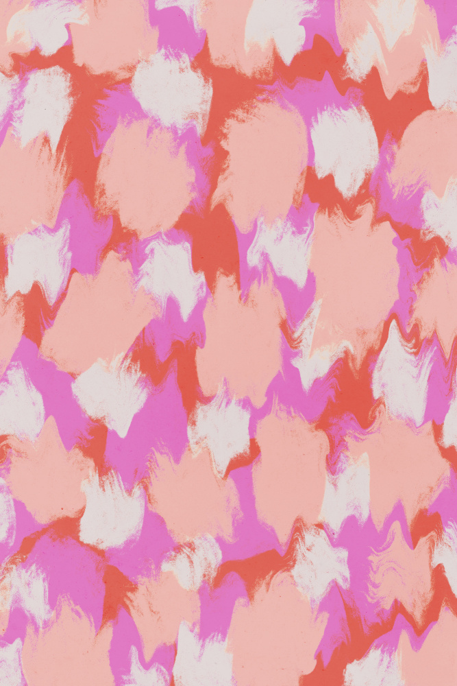 Pastel Pink And Orange Strokes von Treechild