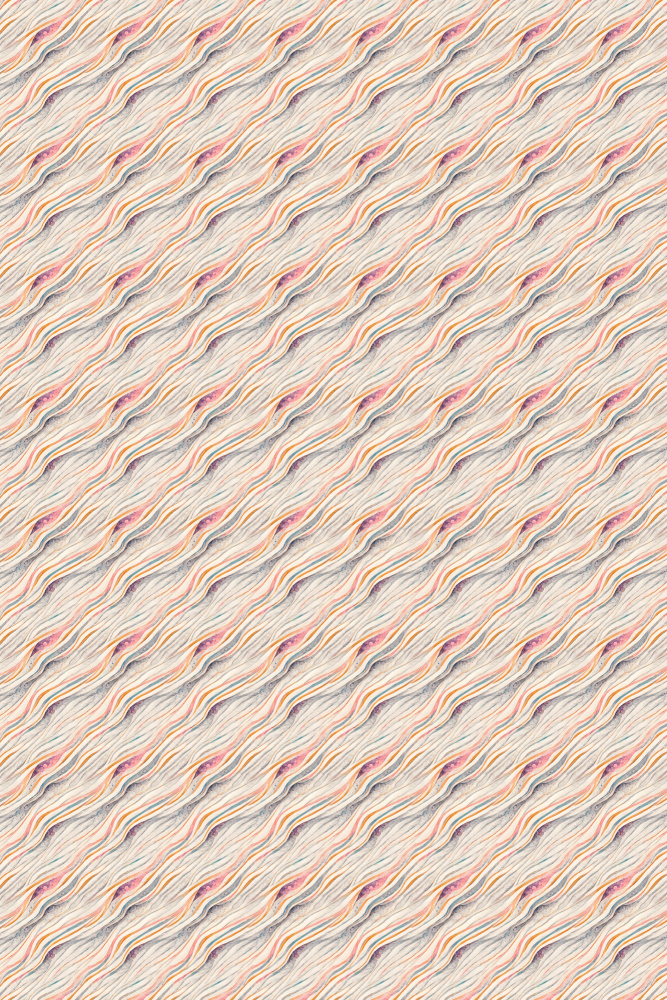 Pastel Waves Pattern von Treechild