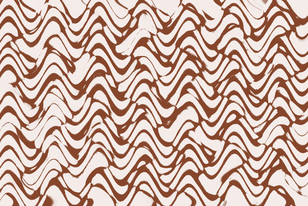 Wavey Beige Pattern Square von Treechild