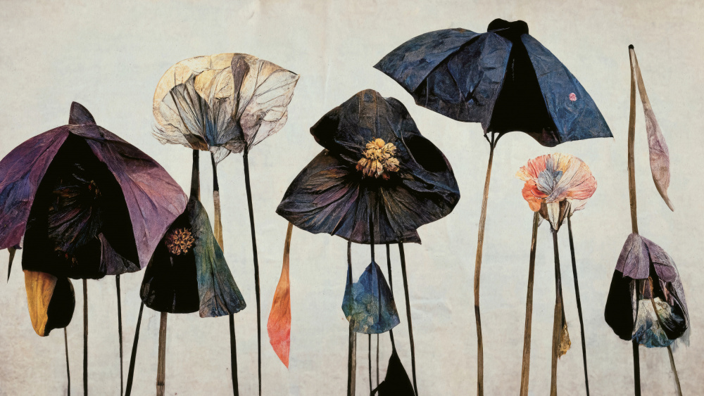 Umbrella Flowers No 1 von Treechild