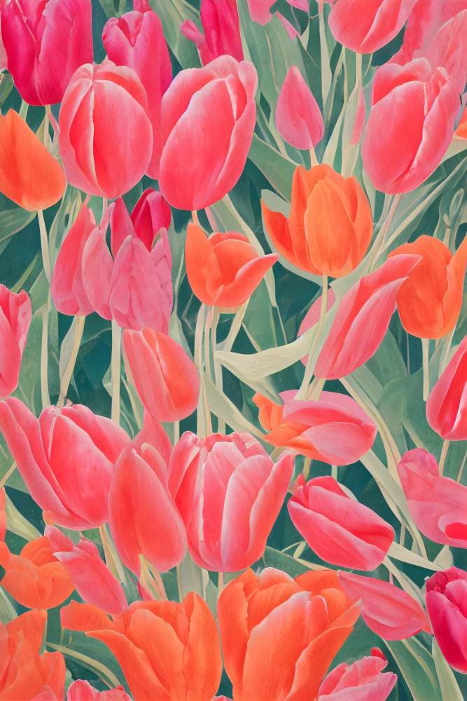 Pink Tulips von Treechild