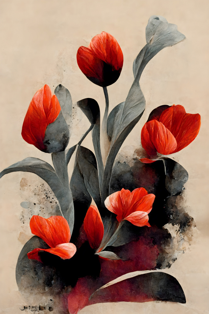 Red Tulips von Treechild