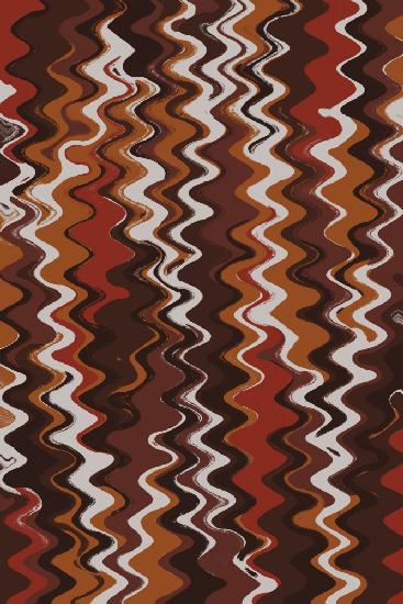 Red Earthy Waves Pattern