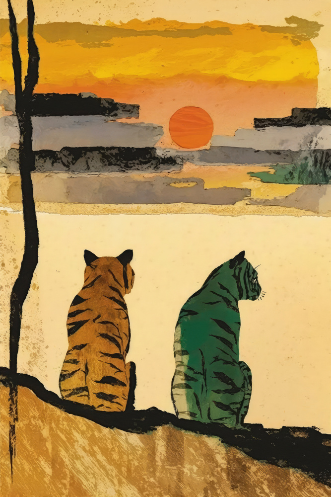 Resting Tigers von Treechild